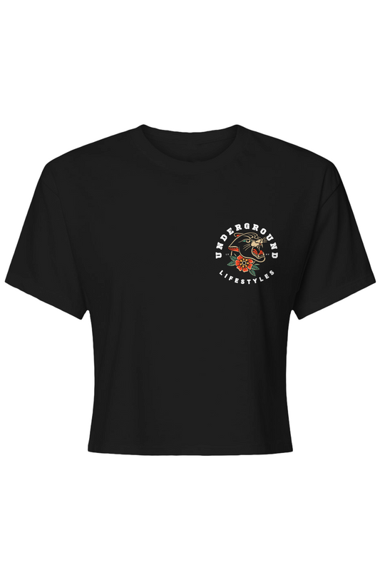 Panther Women's Crop Top (Black)